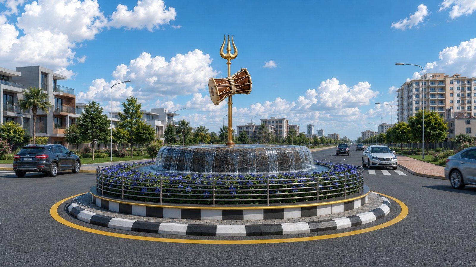 Shaktinath Circle Cross-Road, Bharuch Nagarpalika